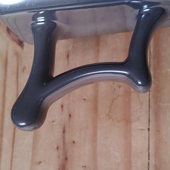 STARBUCKS Pair Coffee Mug Gun Metal Metallic Gray 14 oz Octagonal Shiny Cup 2013 - Picture 3 of 6